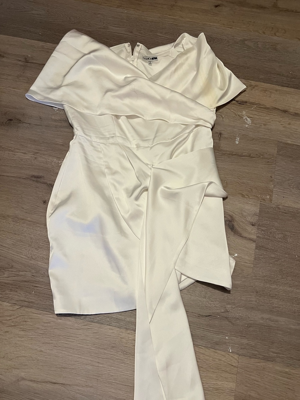 Fashion Nova White Off-Shoulder Dress